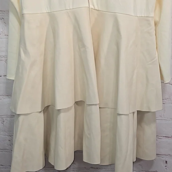GooGoo Bar III Ruffled Two Tiered Mini Dress Sugar Cream Womens Size 2x NWT - Picture 13 of 16